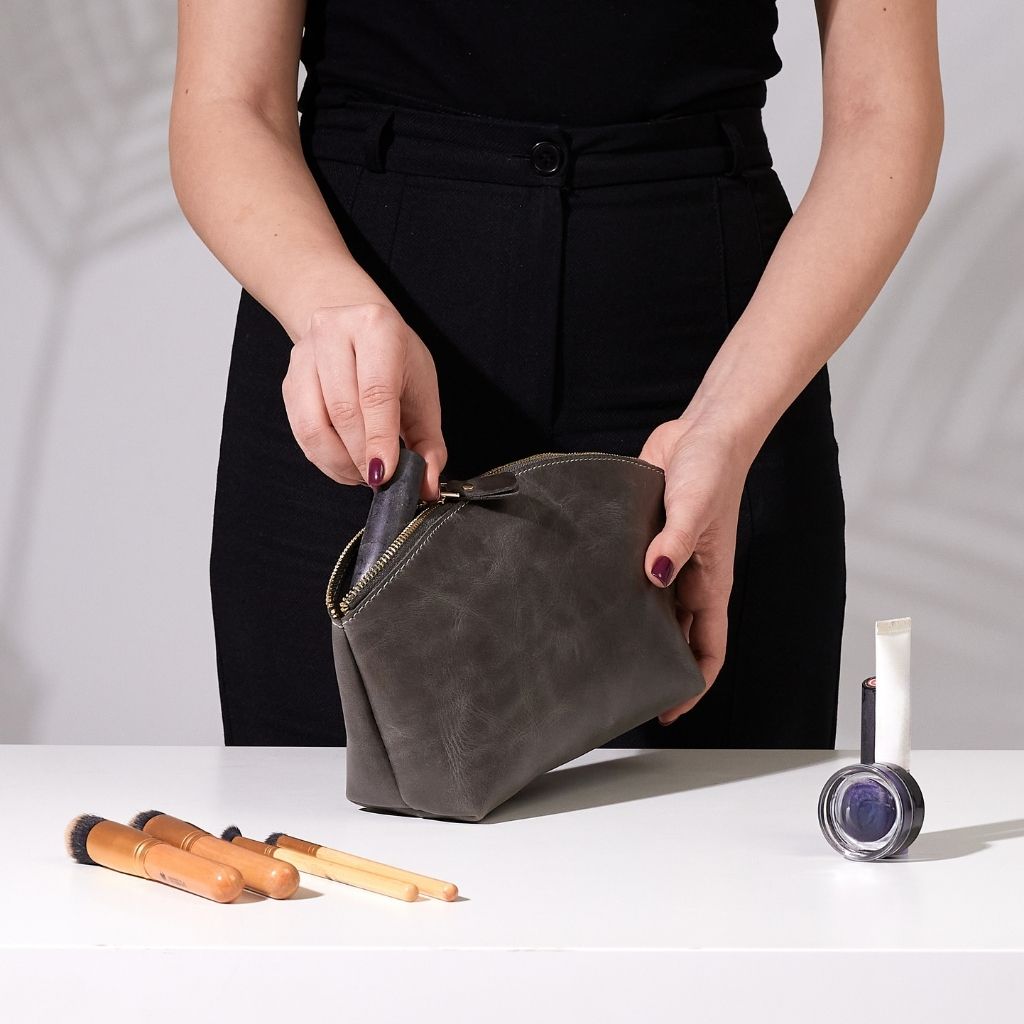 Leather MakeUp Bag