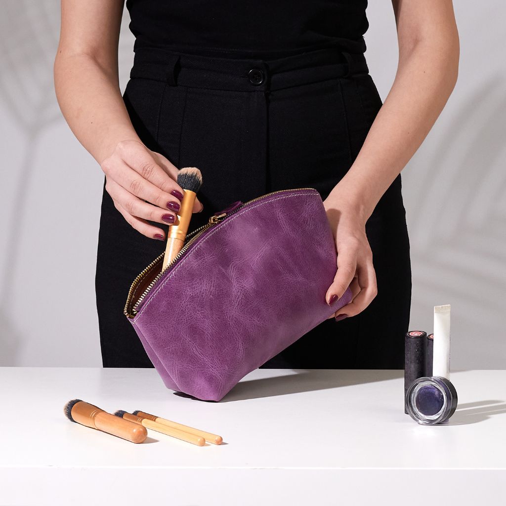 Leather MakeUp Bag