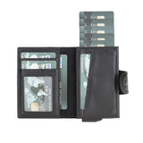 Premium RFID Blocking Leather Card Holder with Pop - Up Feature by Hardiston - premium Card Holders
