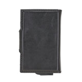 Premium RFID Blocking Leather Card Holder with Pop - Up Feature by Hardiston - premium Card Holders