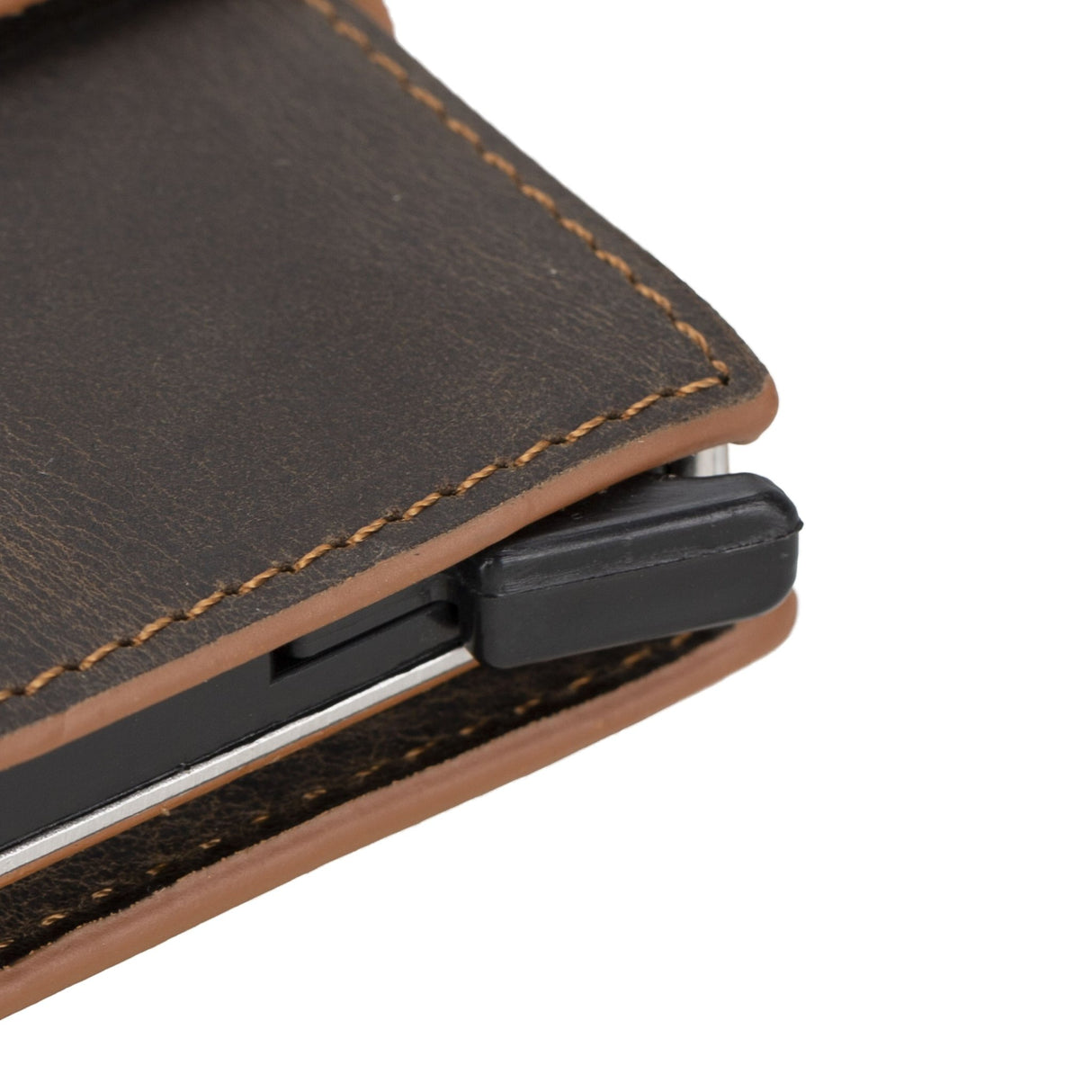 Premium RFID Blocking Leather Pop - Up AirTag Card Holder and Wallet by Hardiston - premium Card Holders