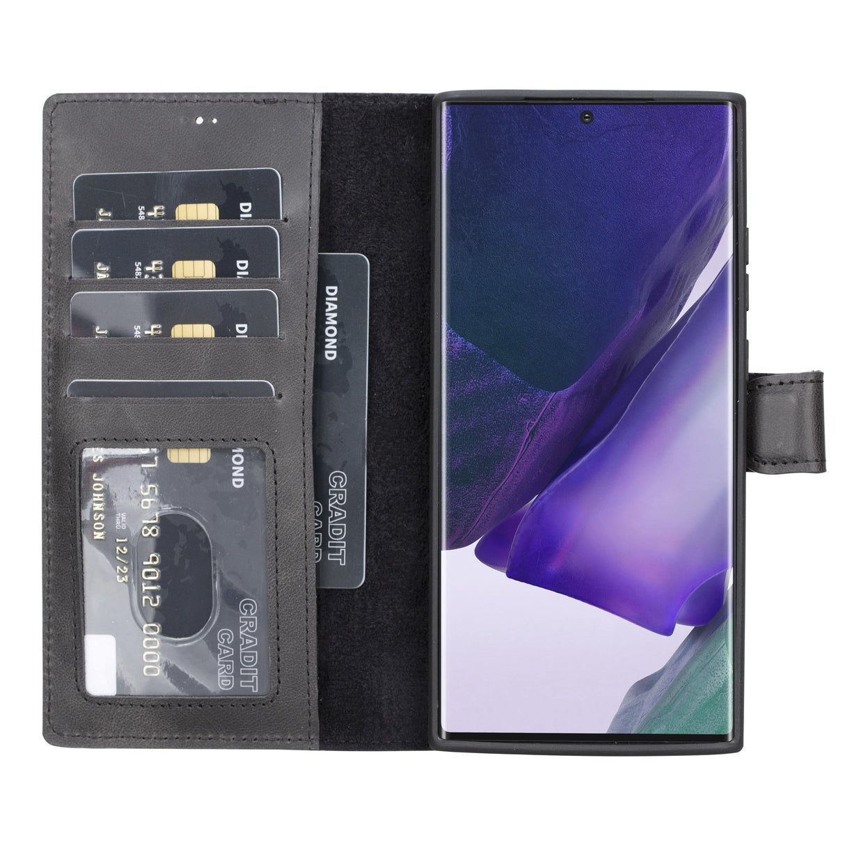 Samsung Galaxy NOTE 20 Ultra Magnetic Detachable Leather Wallet Case by Hardiston - premium Samsung Note 20 Cases