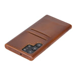 Samsung Galaxy S22 Ultra Snap - on Full Cover Leather Case with Credit Card Slots by Hardiston - premium Samsung S - 22 Cases