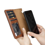 Samsung Galaxy S24 Magnetic Detachable Leather Wallet Case by Hardiston - premium Samsung S - 24 Cases