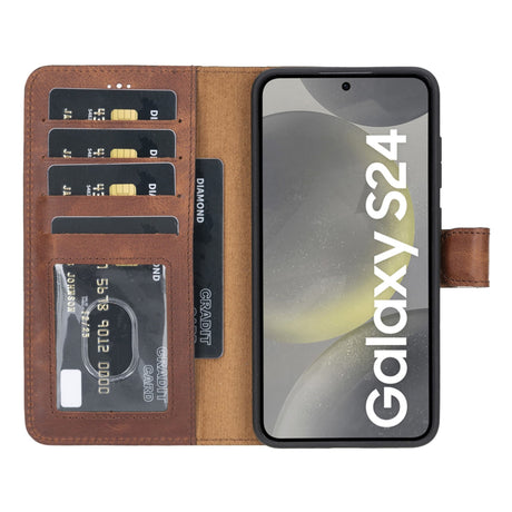 Samsung Galaxy S24 Plus Leather Wallet Case by Hardiston - premium Samsung S - 24 Cases