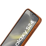 Samsung Galaxy S24 Plus Snap - on Full Cover Leather Case with Credit Card Slots by Hardiston - premium Samsung S - 24 Cases