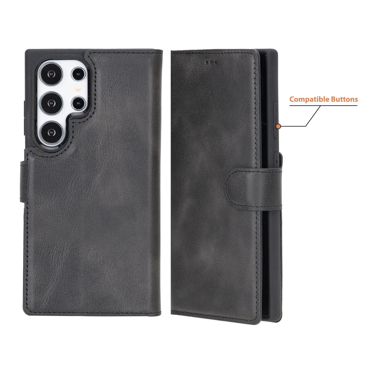 Samsung Galaxy S24 Ultra Leather Wallet Case by Hardiston - premium Samsung S - 24 Cases