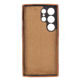 Samsung Galaxy S24 Ultra Snap - on Full Cover Leather Case with Credit Card Slots by Hardiston - premium Samsung S - 24 Cases