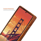 Samsung Galaxy S24 Ultra Snap - on Full Cover Leather Case with Credit Card Slots by Hardiston - premium Samsung S - 24 Cases