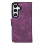 Samsung Galaxy S25 Magnetic Detachable Leather Wallet Case by Hardiston - premium Samsung S - 25 Cases