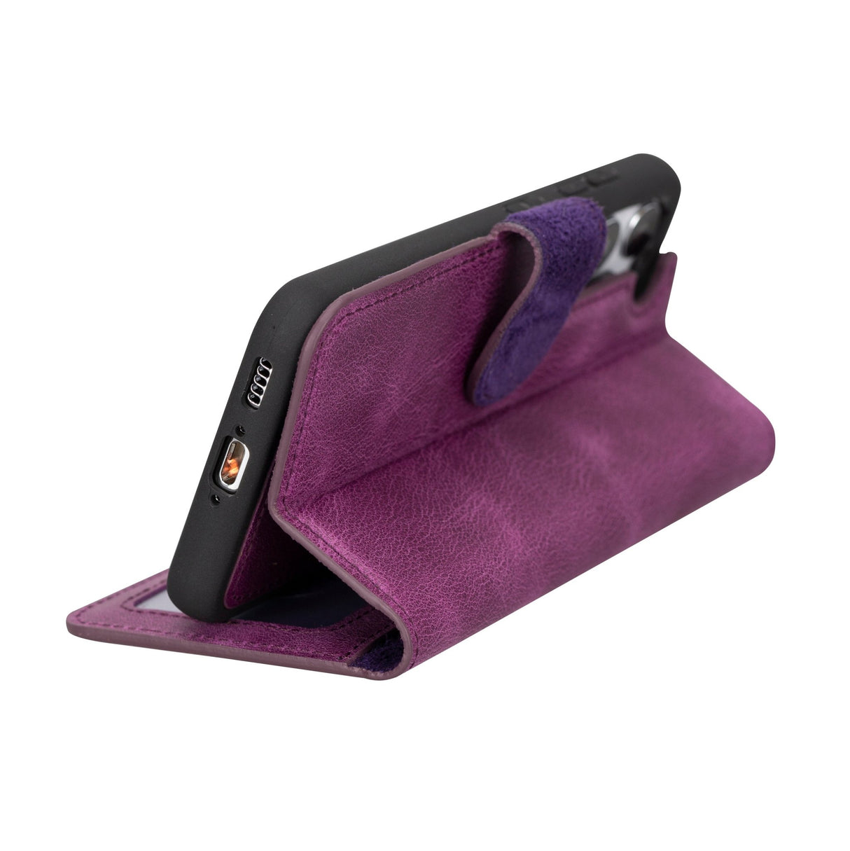 Samsung Galaxy S25 Magnetic Detachable Leather Wallet Case by Hardiston - premium Samsung S - 25 Cases