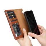 Samsung Galaxy S25 Magnetic Detachable Leather Wallet Case by Hardiston - premium Samsung S - 25 Cases