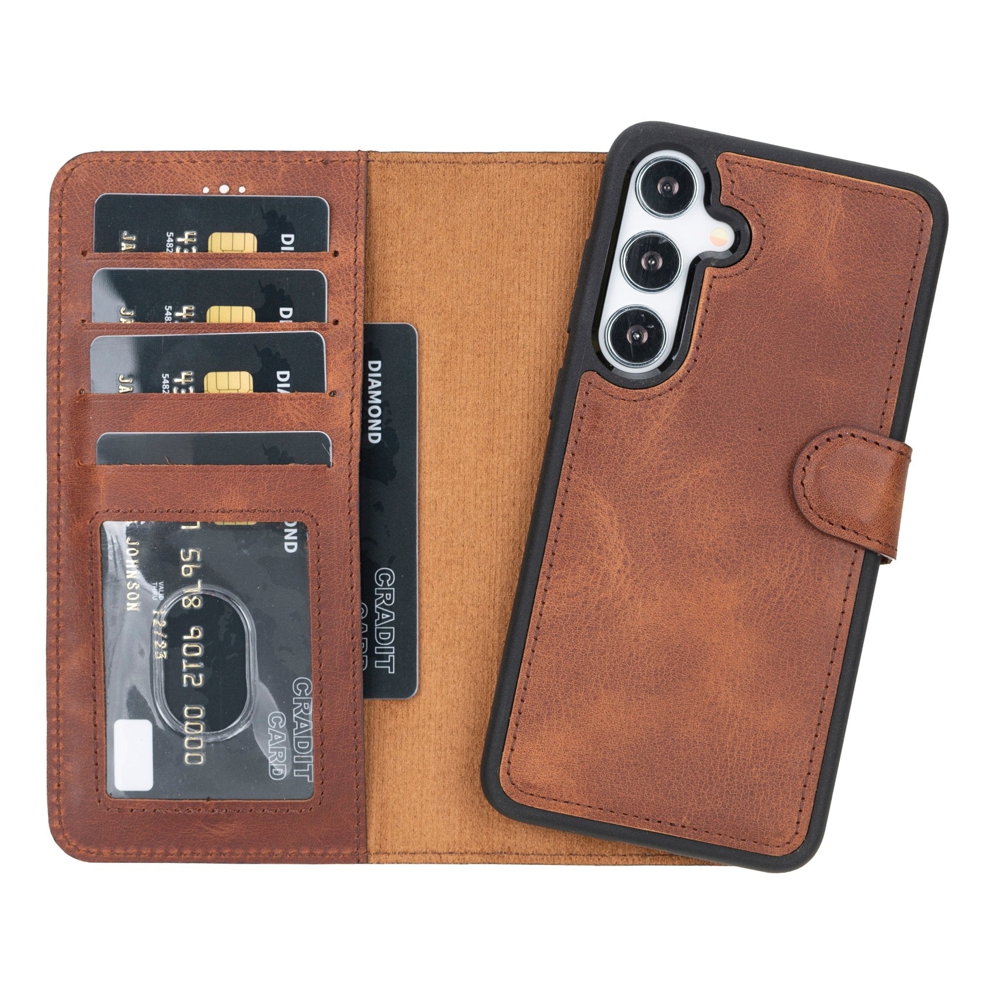 Magnetic 2-in-1 Wallet Case - Galaxy S25 Plus | Hardiston