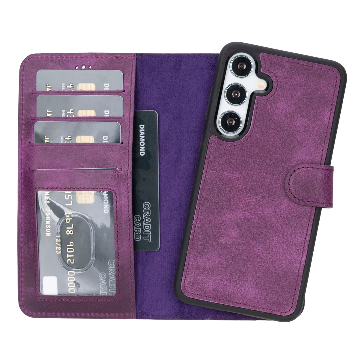 Samsung Galaxy S25 Plus Leather Wallet Case by Hardiston - premium mws_apo_generated