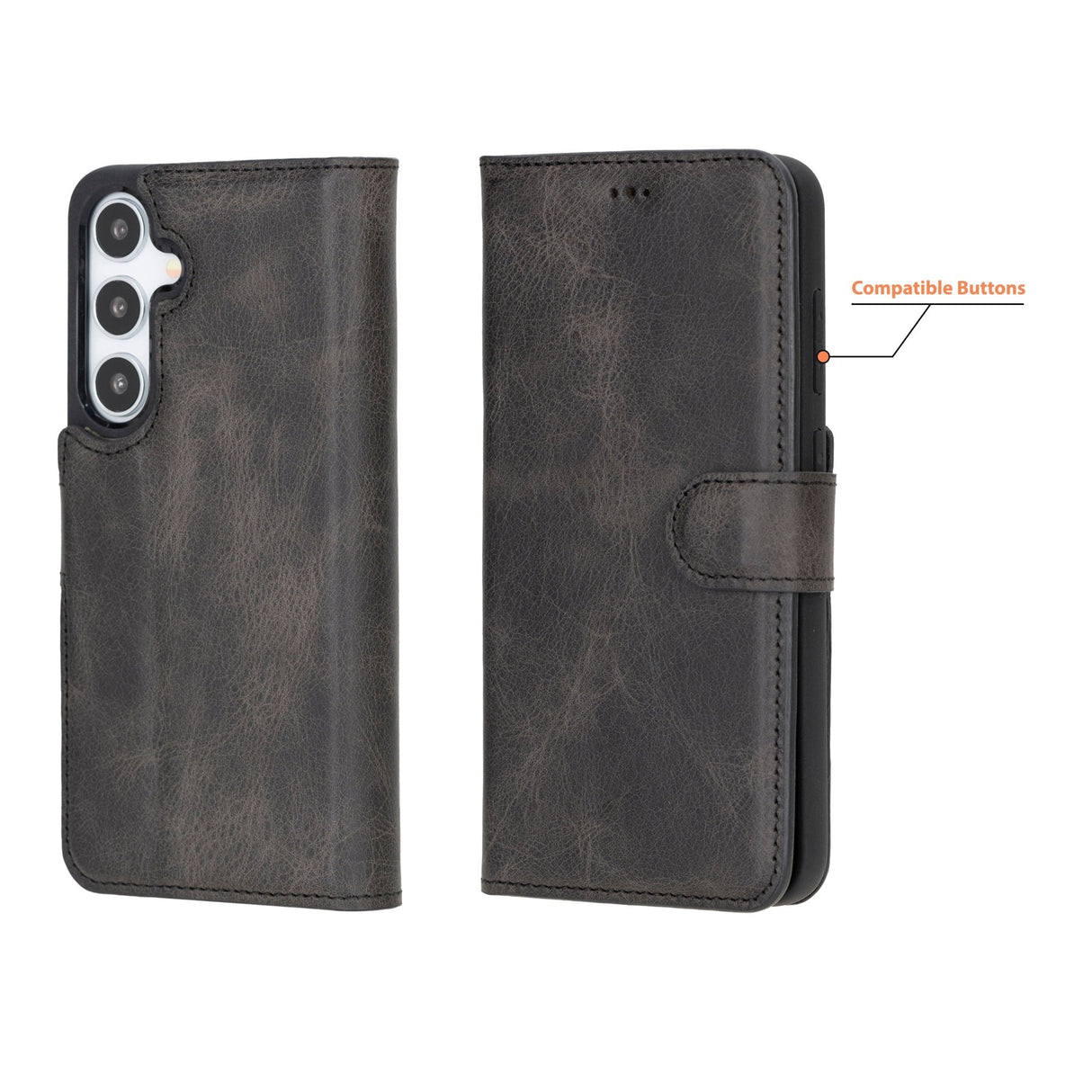 Samsung Galaxy S25 Plus Leather Wallet Case by Hardiston - premium Samsung S - 25 Cases