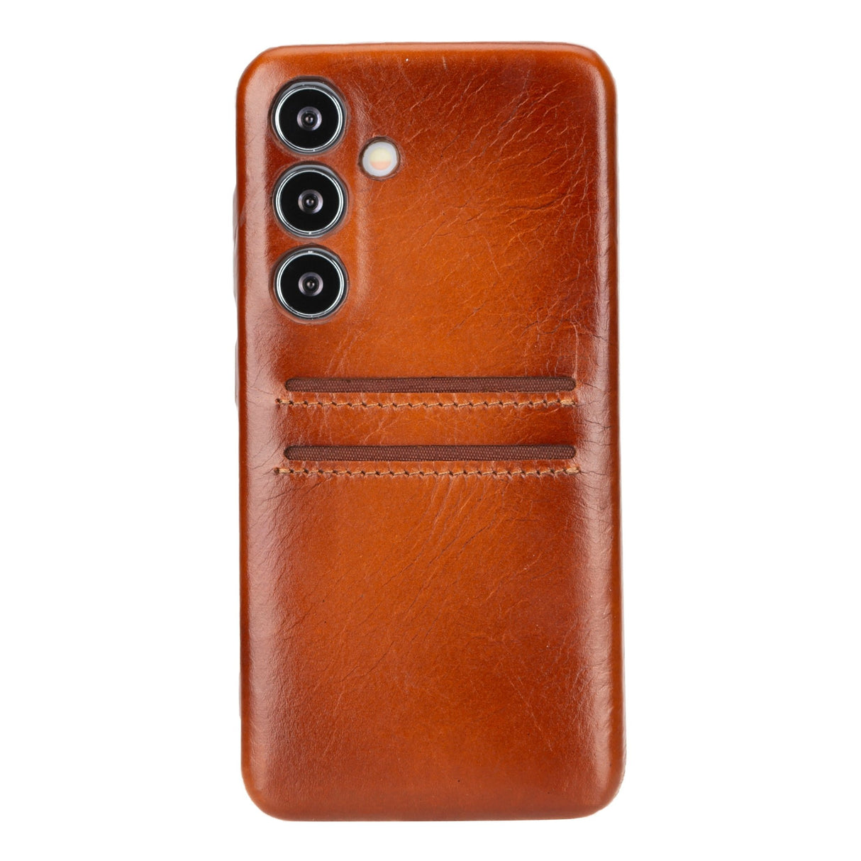 Samsung Galaxy S25 Snap - on Full Cover Leather Case with Credit Card Slots by Hardiston - premium Samsung S - 25 Cases