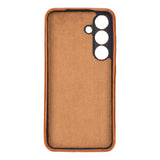Samsung Galaxy S25 Snap - on Full Cover Leather Case with Credit Card Slots by Hardiston - premium Samsung S - 25 Cases