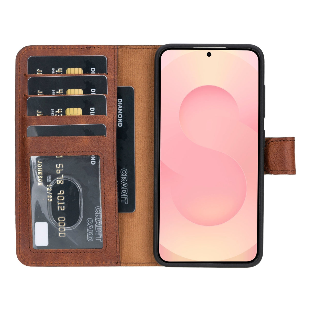 Samsung Galaxy S26 Magnetic Detachable Leather Wallet Case by Hardiston - premium Samsung S - 26 Cases