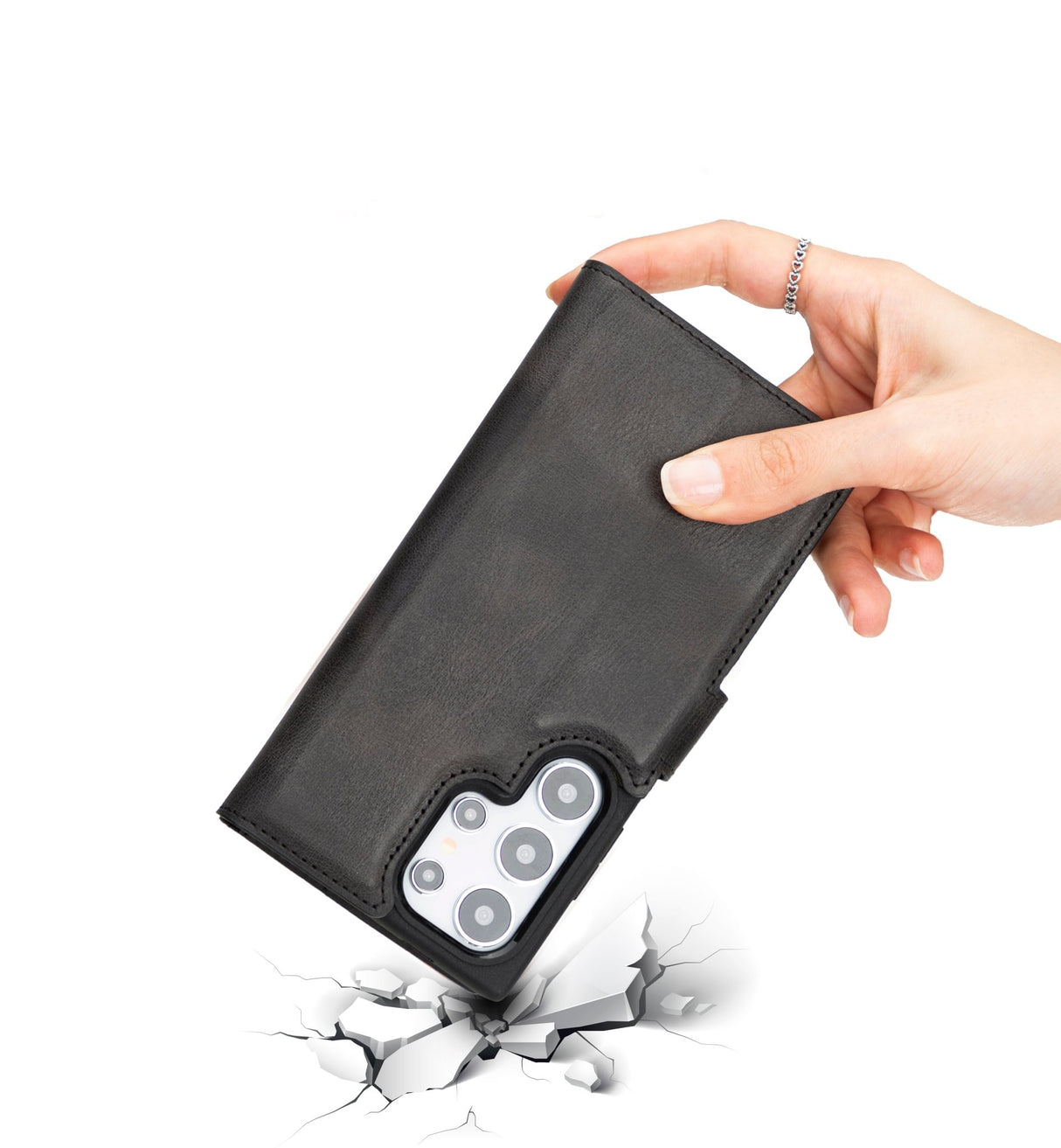 Samsung Galaxy S26 Ultra Magnetic Detachable Leather Wallet Case by Hardiston - premium Samsung S - 26 Cases