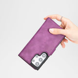 Samsung Galaxy S26 Ultra Magnetic Detachable Leather Wallet Case by Hardiston - premium Samsung S - 26 Cases
