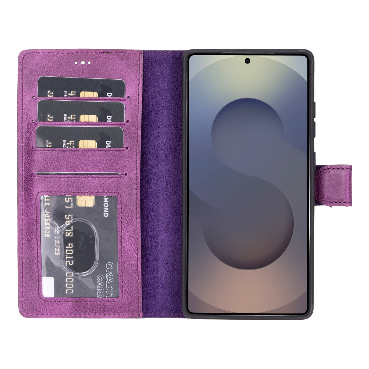 Samsung Galaxy S26 Ultra Magnetic Detachable Leather Wallet Case by Hardiston - premium Samsung S - 26 Cases