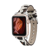 Slim Beady Leather Band for Apple Watch by Hardiston - premium Watch Bands - Apple