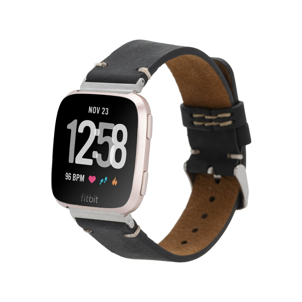 Stitch End Leather Band for Fitbit Watch by Hardiston - premium Watch Bands - Fitbit