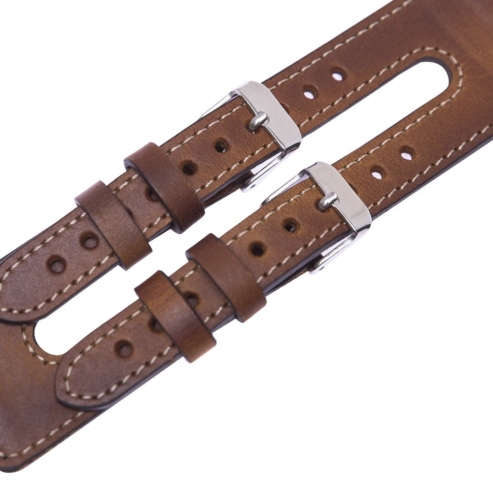 Twin Strap Leather Band for Apple Watch