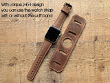 Cuff Leather Band for Apple Watch