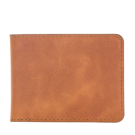 Amber Leather Classic Bifold Wallet with Credit Card Slots - Hardiston - 1