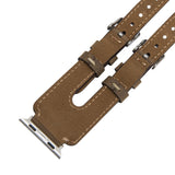 Twin Strap Leather Band for Apple Watch