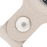 Beige Leather Apple AirTag Case Holder with Key Ring - Hardiston Leather - 5