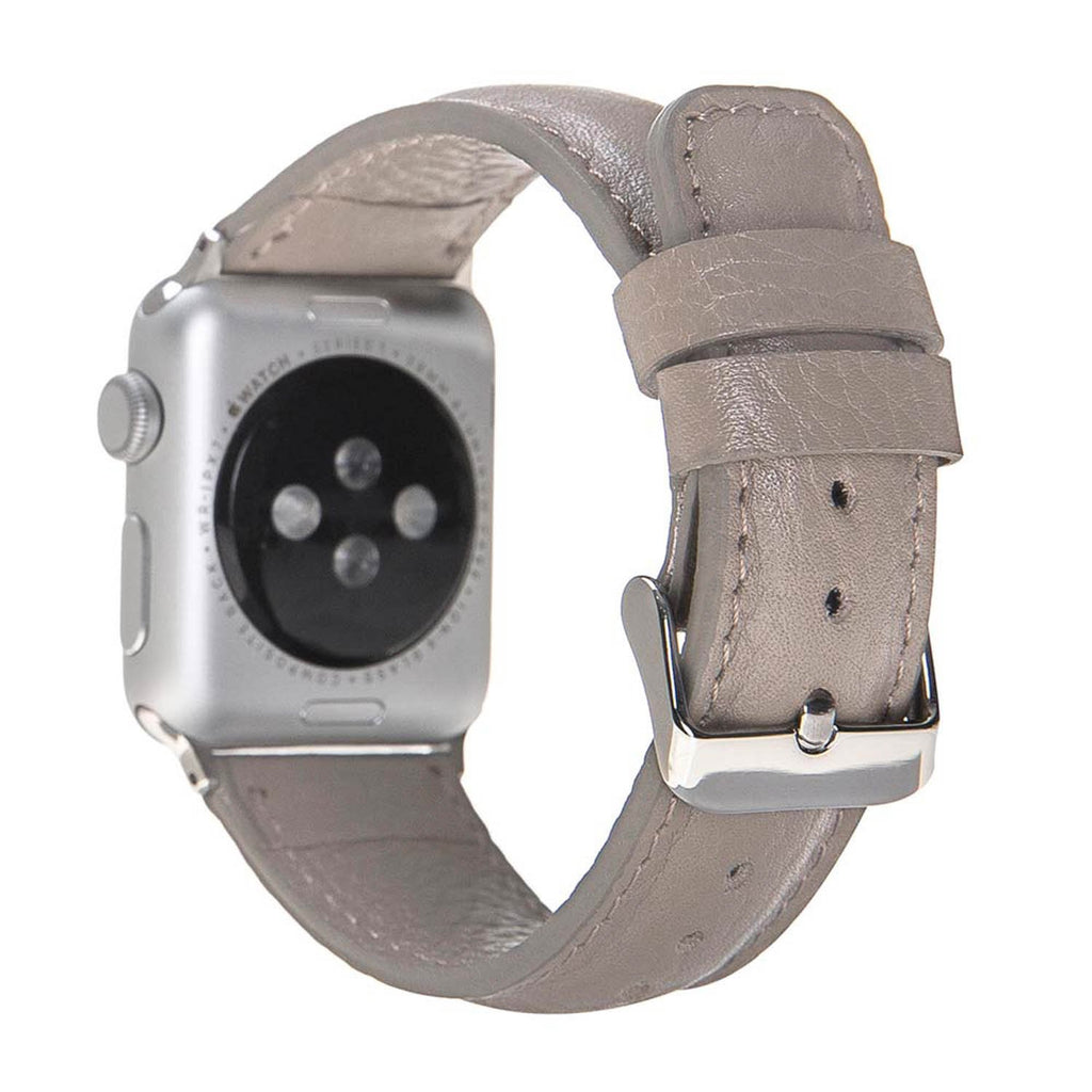 Beige Leather Apple Watch Band or Strap 38mm, 40mm, 42mm, 44mm for All Series - Venito - Leather - 2