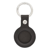 Black Leather Apple AirTag Case Holder with Key Ring - Hardiston Leather - 2