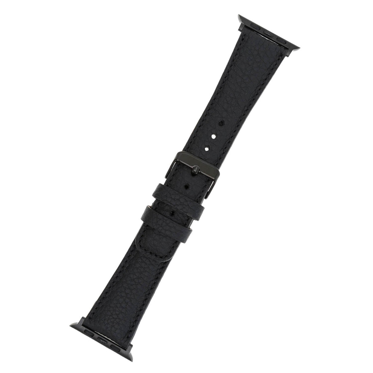 Black Leather Apple Watch Band or Strap 38mm, 40mm, 42mm, 44mm for All Series - Venito - Leather - 6