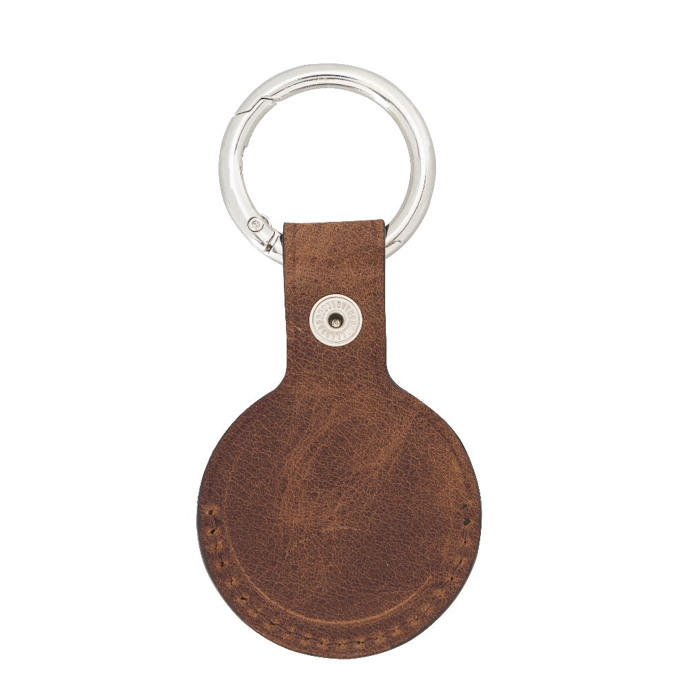 Apple Hardiston Leather Keychain Ring Case - with Leather Holder AirTag