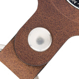 Brown Leather Apple AirTag Case Holder with Key Ring - Hardiston Leather - 5