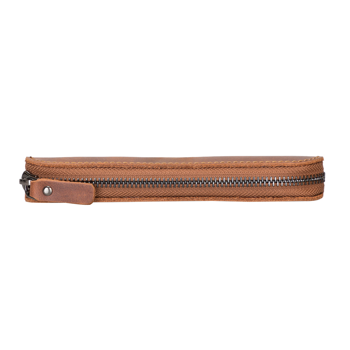 Brown Luxury Apple Pencil Leather Case with Zipper - Hardiston - 2