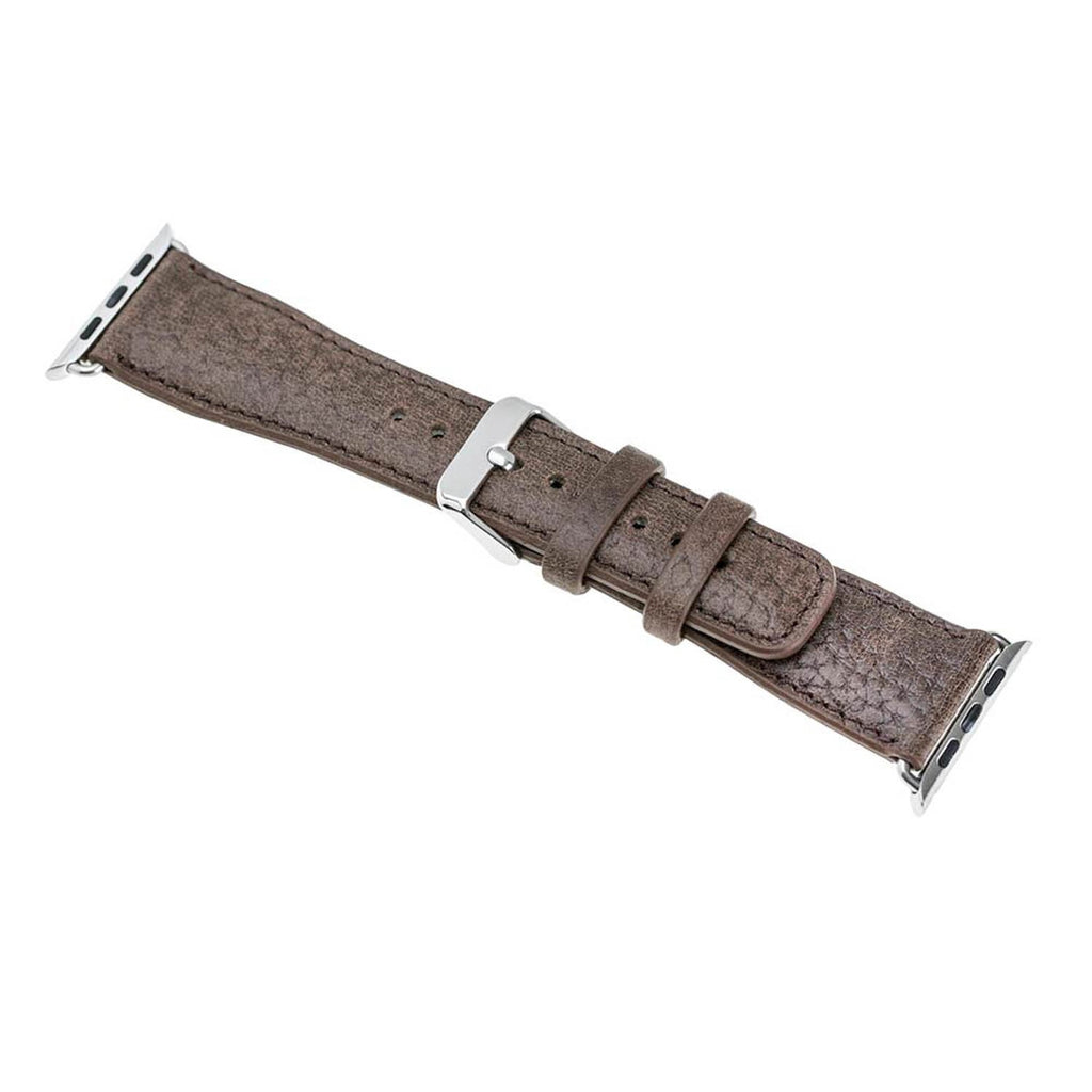 Coffee Leather Apple Watch Band or Strap 38mm, 40mm, 42mm, 44mm for All Series - Venito - Leather - 4