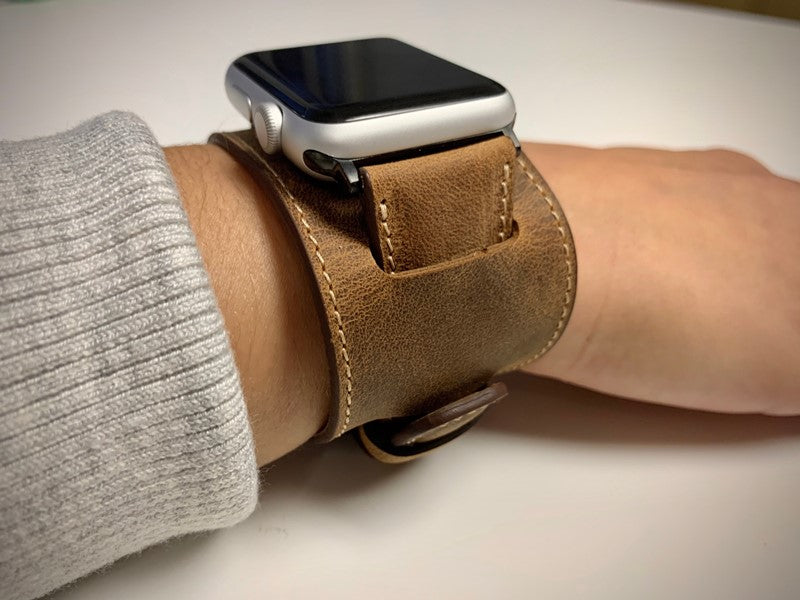 Cuff Leather Band for Apple Watch