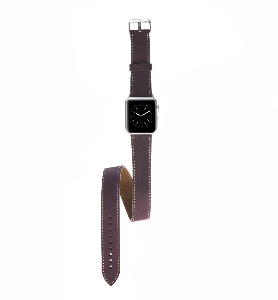 Double Tour Leather Band for Apple Watch