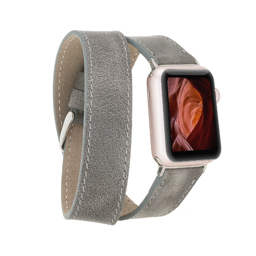 Double Tour Leather Band for Apple Watch