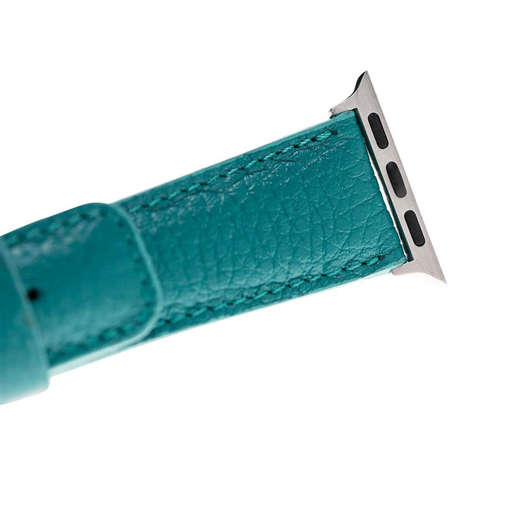 Green Leather Apple Watch Band or Strap 38mm, 40mm, 42mm, 44mm for All Series - Venito - Leather - 4