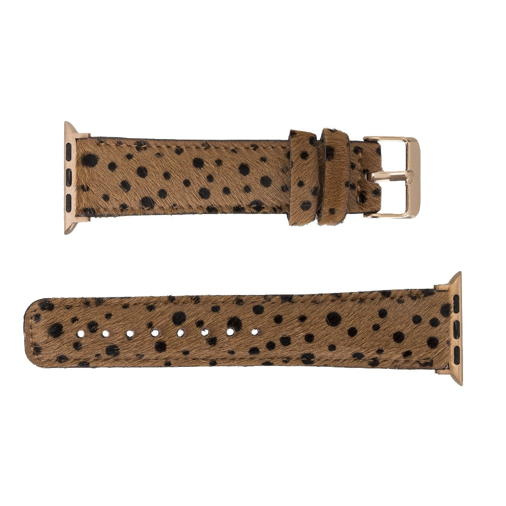 Furry Leather Band for Apple Watch