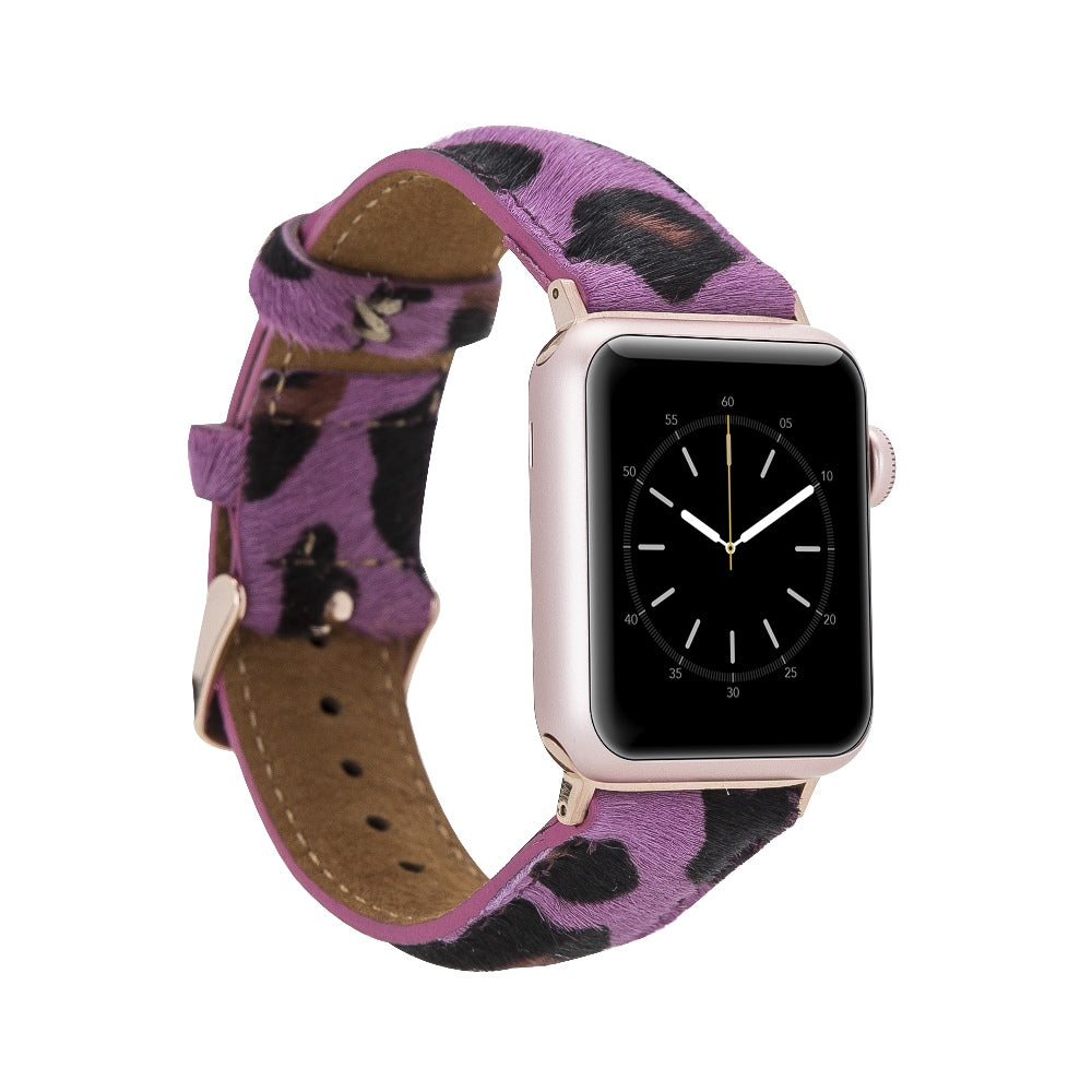 Furry Leather Band for Apple Watch