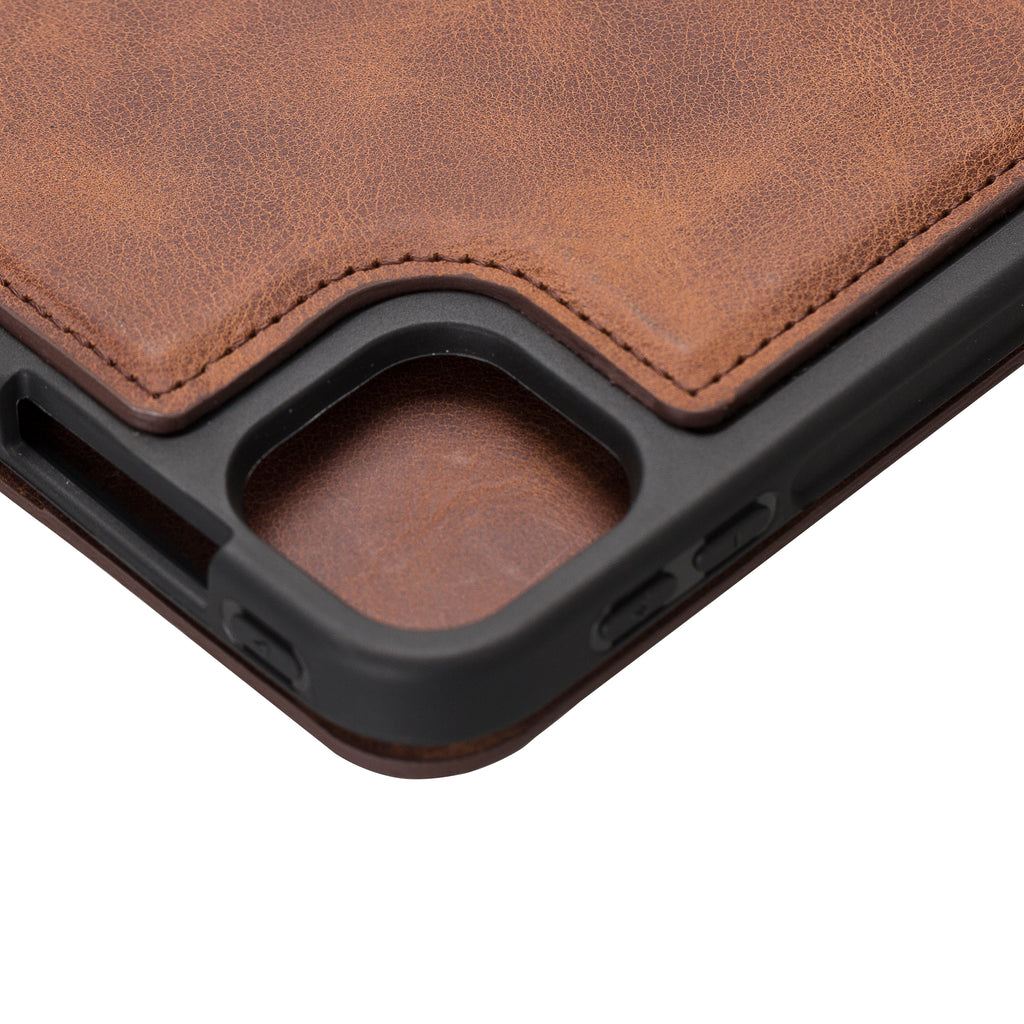 iPad Pro 11.0 inches Leather Case with Magnetic Closure, Separeted Compartments and Card Slots