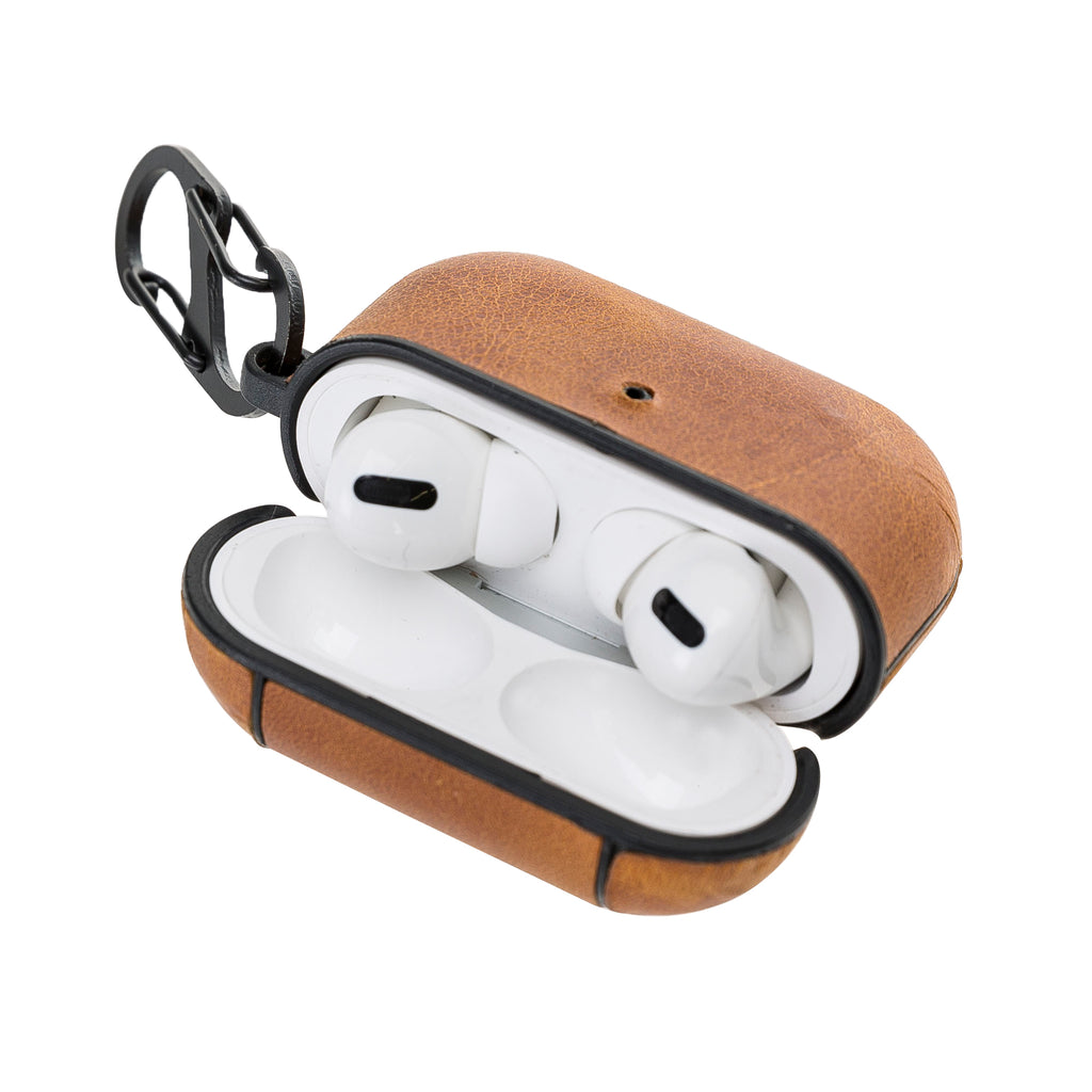 Luxury Amber Apple AirPods Pro Hard Case with Side Strap - Hardiston - 5