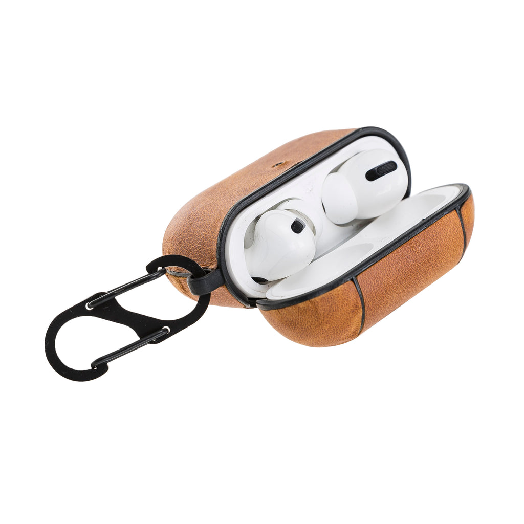 Luxury Amber Apple AirPods Pro Hard Case with Side Strap - Hardiston - 6