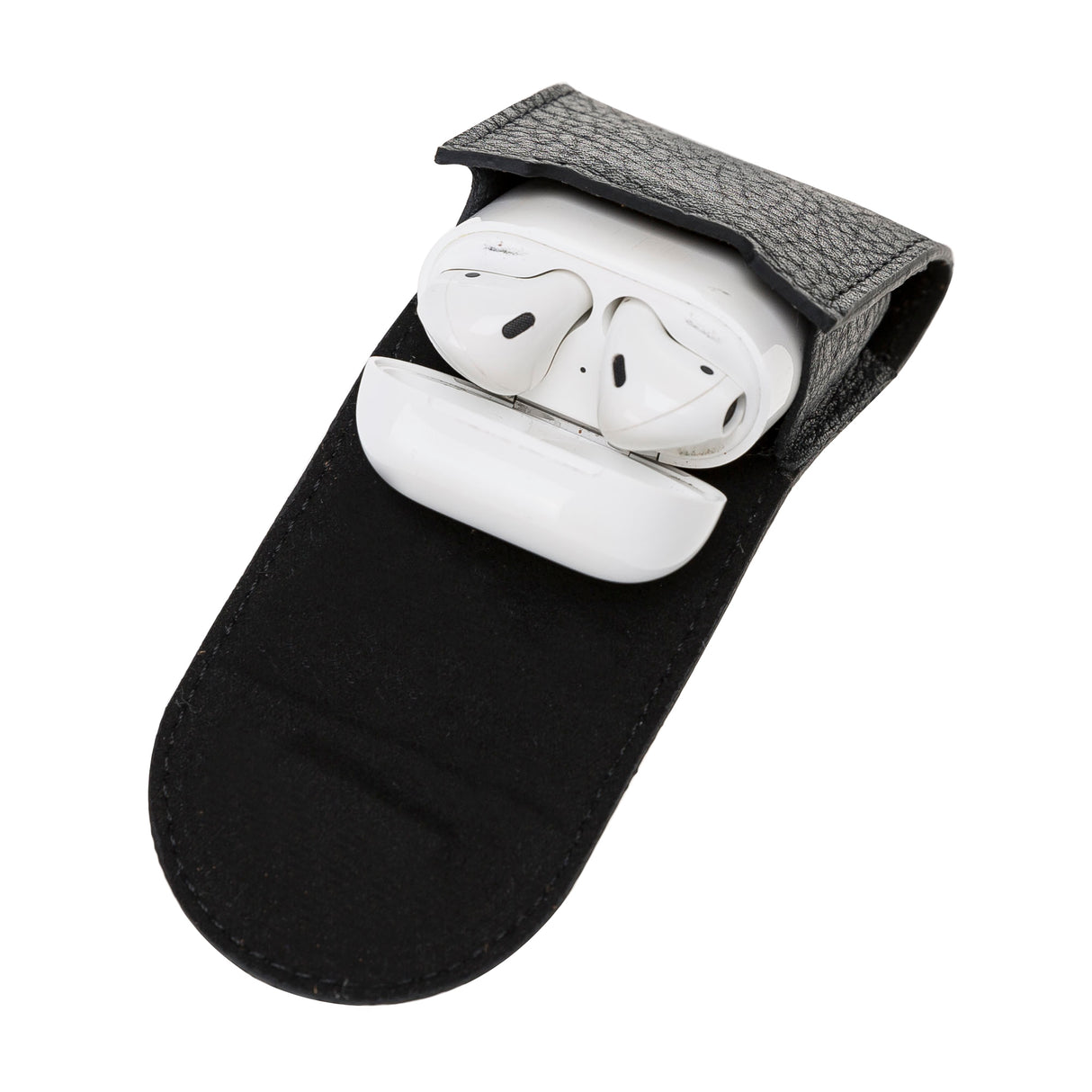 Luxury Black Apple AirPods Generation 1 / 2 Case with Back Hook - Hardiston - 5