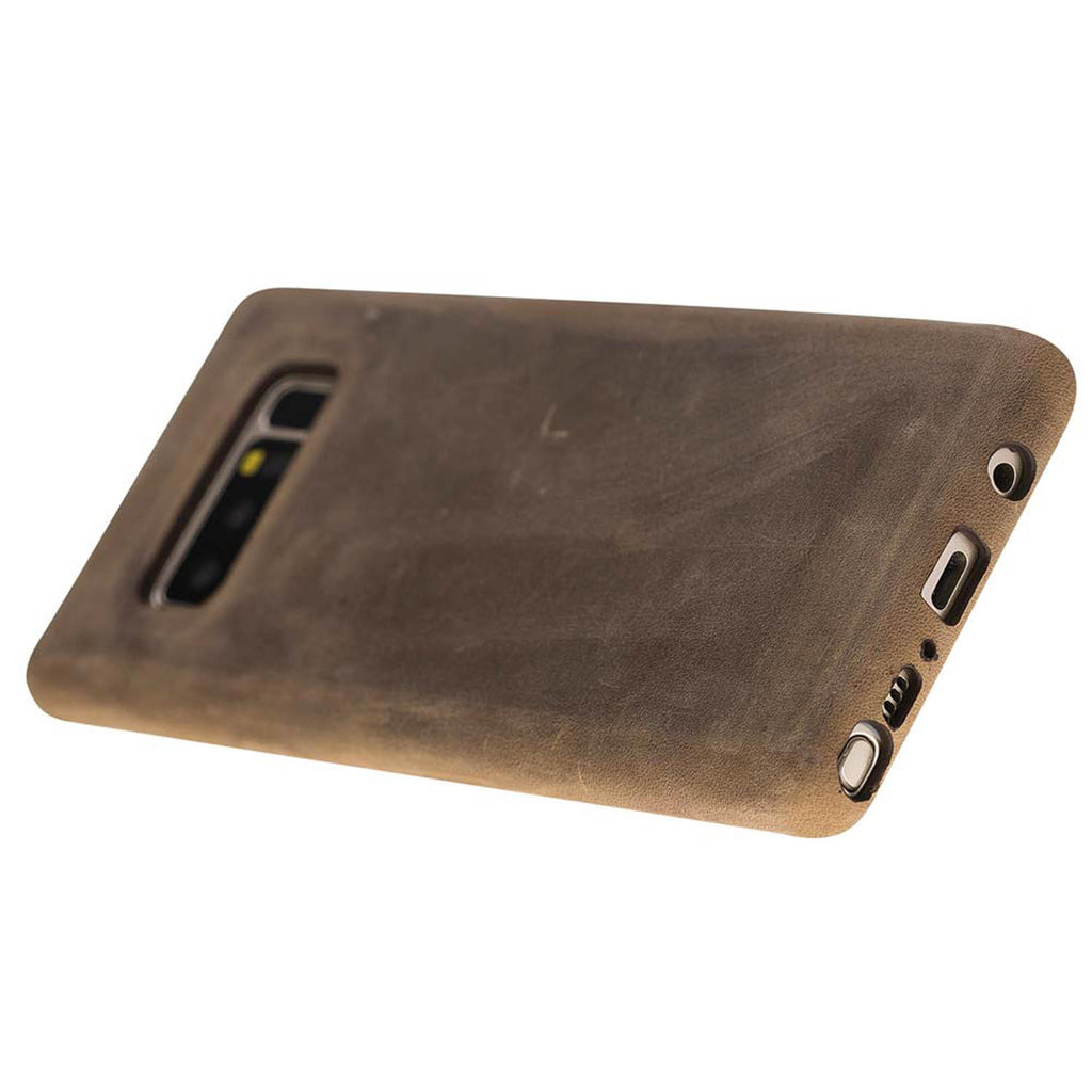 Luxury Brown Leather Samsung Galaxy Note 8 Snap-On Case - Hardiston - 4